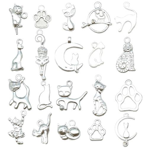 Tibetan Style Animal Pendants, Vacuum Ion Plating, DIY, more colors for choice, 100PCs/Bag, Sold By Bag