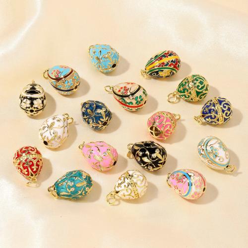 Cubic Zirconia Micro Pave Brass Pendant, Vacuum Ion Plating, DIY & micro pave cubic zirconia & enamel, more colors for choice, Sold By PC