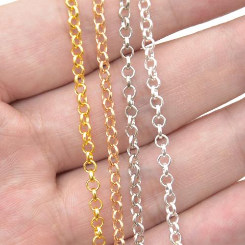 Tibetan Style Chain, Vacuum Ion Plating, DIY, more colors for choice, 3.20mm, Sold By m