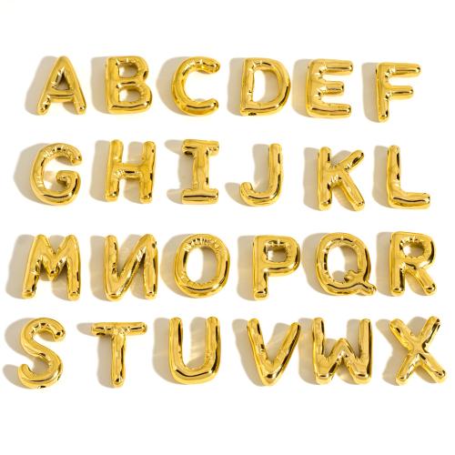 Stainless Steel Letter Pendants, 304 Stainless Steel, Alphabet Letter, Vacuum Ion Plating, letters are from A to Z & DIY & different size for choice, more colors for choice, Sold By PC