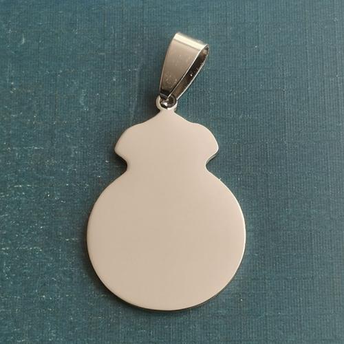 Pendentifs en titane, Acier titane, calebasse, poli, DIY, 21x30mm, 10PC/sac, Vendu par sac