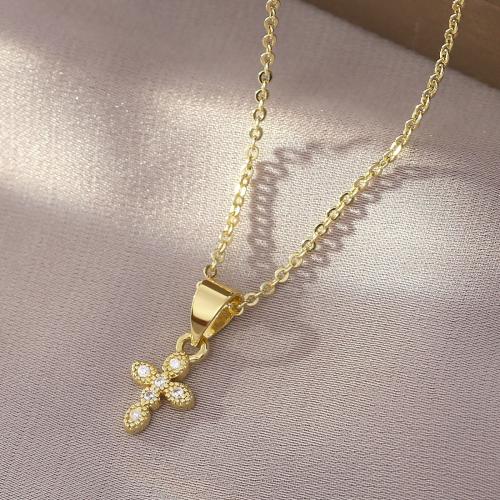 Cubic Zircon Micro Pave Brass Necklace, with 1.96 Inch extender chain, real gold plated, different styles for choice & micro pave cubic zirconia & for woman, Length:17.71 Inch, Sold By PC