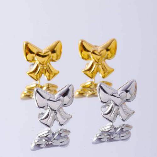 Stainless Steel Stud Earrings, 304 Stainless Steel, Vacuum Ion Plating, for woman, more colors for choice, Sold By Pair