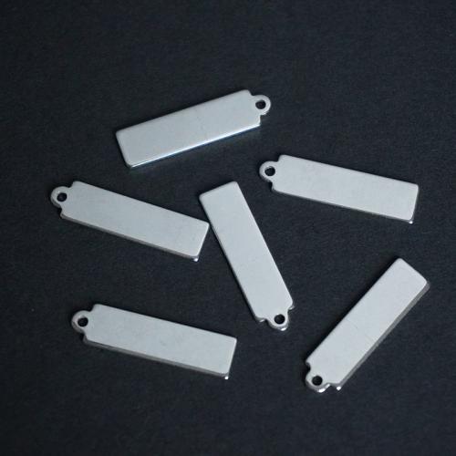 Stainless Steel Tag Charm, 304 Stainless Steel, Vacuum Ion Plating, DIY, more colors for choice, 100PCs/Bag, Sold By Bag