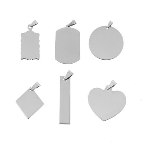 Stainless Steel Tag Charm, 304 Stainless Steel, Vacuum Ion Plating, DIY, more colors for choice, Sold By PC