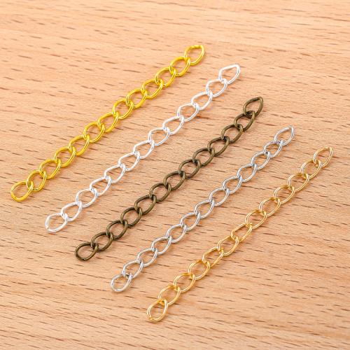 Iron Extender Chain, plated, DIY, more colors for choice, 100PCs/Bag, Sold By Bag