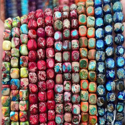 Gemstone Jewelry Beads, Impression Jasper, Rectangle, DIY, more colors for choice, 5x7mm, Approx 55PCs/Strand, Sold By Strand