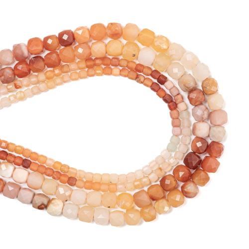 Natural Jade Beads, Jade Burma, Square, DIY & different size for choice, more colors for choice, Length:Approx 38 cm, Sold By PC