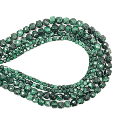 Natural Malachite Beads, Square, DIY & different size for choice, green, Sold Per Approx 38 cm Strand