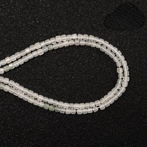 Perles bijoux en pierres gemmes, cadre, DIY, blanc, 2.50x2.50mm, Vendu par Environ 38 cm brin