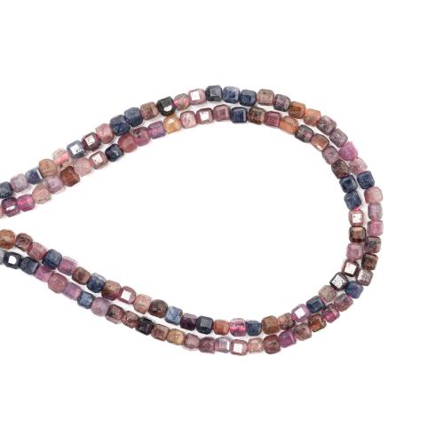 Gemstone Jewelry Beads, Square, DIY, mixed colors, 2.50x2.50mm, Sold Per Approx 38 cm Strand