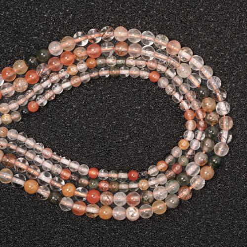 Gemstone Jewelry Beads, Fukurokuju, Round, DIY & different size for choice, mixed colors, Sold By Strand