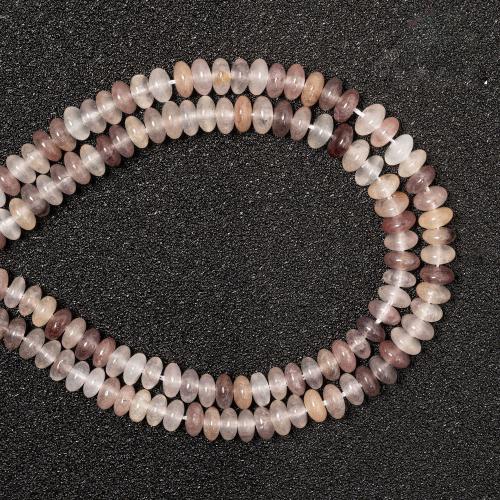 Perles bijoux en pierres gemmes, Violet naturel, Plat rond, DIY, couleurs mélangées, 2x4mm, Vendu par Environ 38 cm brin