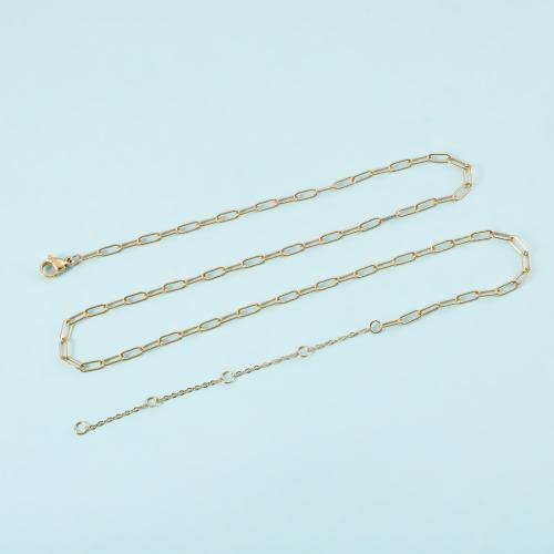 Stainless Steel Jewelry Chain, 304 Stainless Steel, gold color plated, DIY, Sold By PC