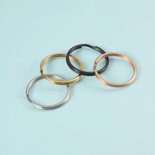 Stainless Steel Split Ring, 304 Stainless Steel, Round, plated, DIY, more colors for choice, Sold By PC