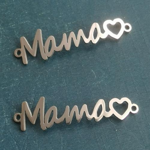 Titanium Steel Pendants, Alphabet Letter, plated, DIY & 1/1 loop, more colors for choice, 34x9mm, 10PCs/Bag, Sold By Bag