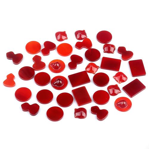 Agate Cabochon, Red Agate, DIY & different designs for choice, red, Sold By PC