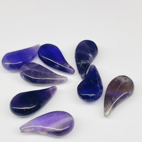 Quartz Gemstone Pendants, Amethyst, DIY, purple, 22x11x6mm, Sold By PC