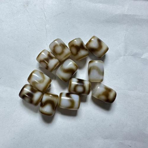 Natural Tibetan Agate Dzi Beads, DIY & different designs for choice, more colors for choice, 12x16mm, Sold By PC