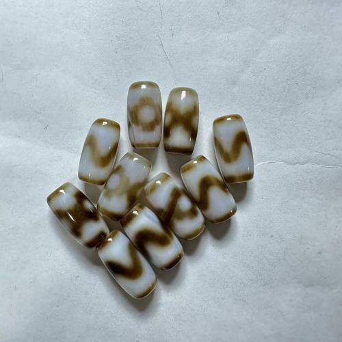 Perles agate dzi tibétaine naturelle, agate Tibétaine, DIY & modèles différents pour le choix, plus de couleurs à choisir, 10x20mm, Vendu par PC