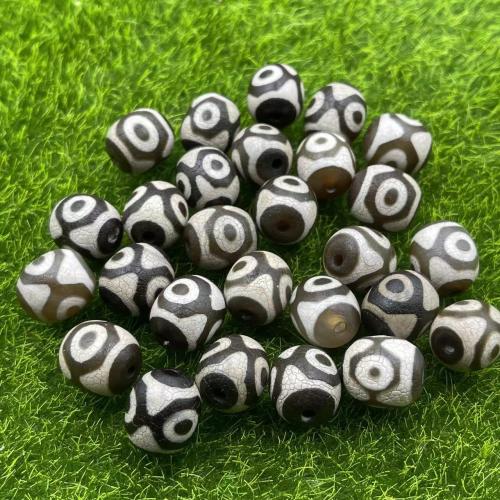 Natural Tibetan Agate Dzi Beads, Antique finish, DIY, 13mm, Sold By PC