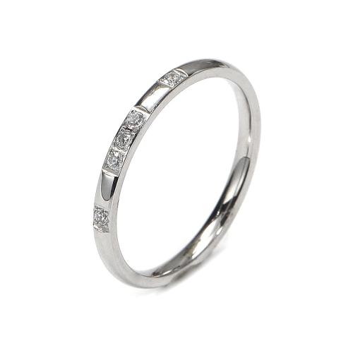 Bague en acier inoxydable, Acier inoxydable 304, normes différentes pour le choix & pour femme & avec strass, plus de couleurs à choisir, Vendu par PC