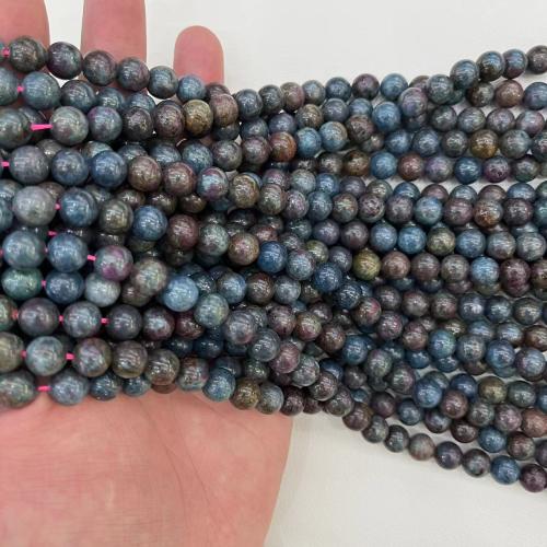 Gemstone Jewelry Beads, Sapphire​, Round, natural & DIY & different size for choice, Sold By Strand