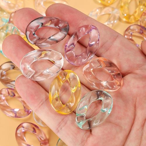 Acrylic Linking Ring, DIY, more colors for choice, 21x30mm, 500PCs/Bag, Sold By Bag