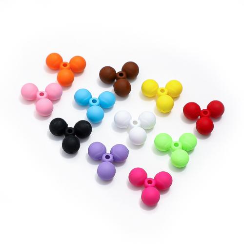 Frosted Acrylic Beads, DIY, mixed colors, 14x14mm, 100PCs/Bag, Sold By Bag