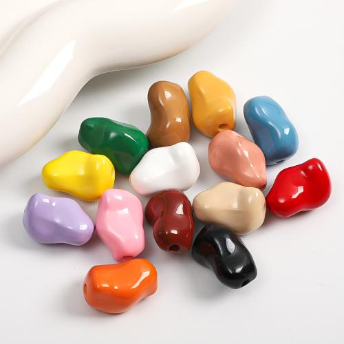 Opaque Acrylic Beads, DIY, more colors for choice, 20x13mm, 100PCs/Bag, Sold By Bag