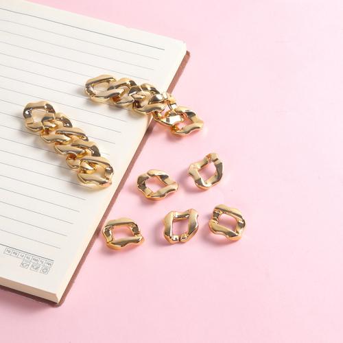 Acrylic Linking Ring, DIY, golden, 21x21mm, 200PCs/Bag, Sold By Bag