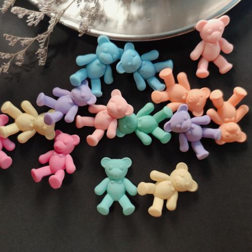 Frosted Acrylic Beads, Bear, DIY, more colors for choice, 32x25x10mm, 100PCs/Bag, Sold By Bag