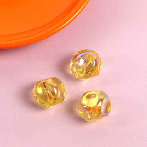 Plated Acrylic Beads, DIY, more colors for choice, 16mm, 100PCs/Bag, Sold By Bag