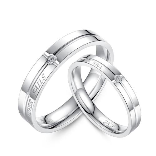 925 Sterling Silver Couple Ring, adjustable & different styles for choice & for couple & with rhinestone, Sold By PC