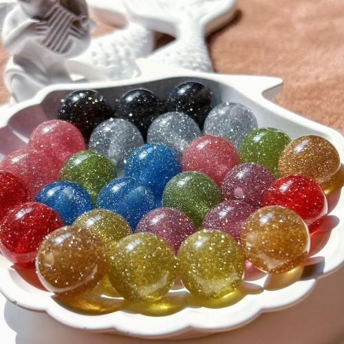 Resin Jewelry Beads, Round, DIY, more colors for choice, 16mm, Approx 100PCs/Bag, Sold By Bag