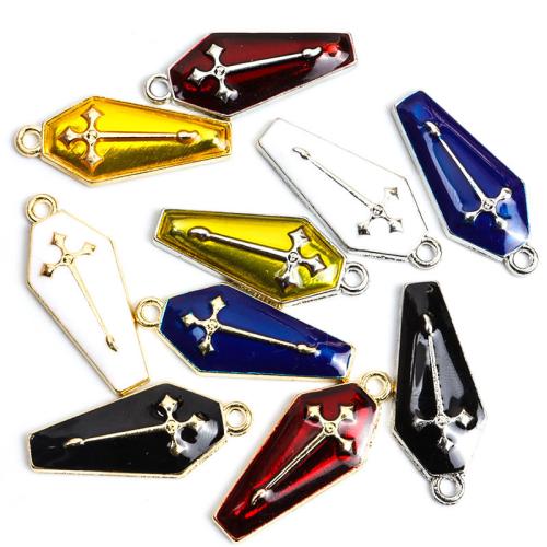 Tibetan Style Enamel Pendants, plated, DIY, more colors for choice, nickel, lead & cadmium free, 11.20x26.20mm, Approx 100PCs/Bag, Sold By Bag