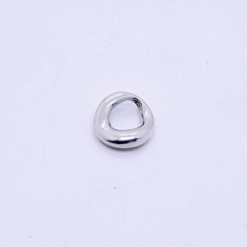 Stainless Steel Pendants, 304 Stainless Steel, silver color plated, DIY, silver color, 17x18mm, 100PCs/Bag, Sold By Bag