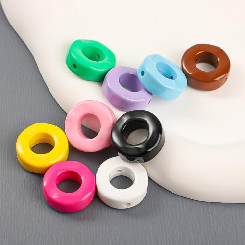 Opaque Acrylic Beads, DIY, more colors for choice, 21x21mm, Hole:Approx 2mm, 100PCs/Bag, Sold By Bag