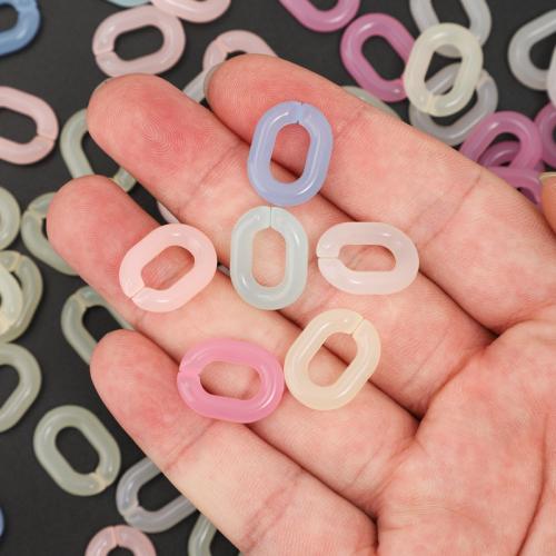 Acrylic Linking Ring, DIY, more colors for choice, 19x14mm, 100PCs/Bag, Sold By Bag