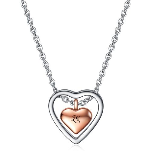 Titanium Steel Necklace, with 2inch extender chain, Heart, plated, Unisex & oval chain & different styles for choice, Length:Approx 19.7 Inch, Sold By PC