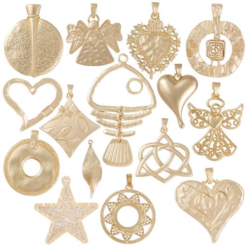 Tibetan Style Pendants, gold color plated, Different Shape for Choice & DIY, more colors for choice, nickel, lead & cadmium free, Sold By PC