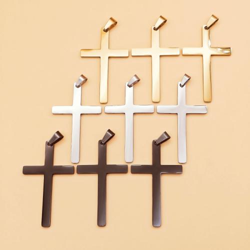 Stainless Steel Cross Pendants, 304 Stainless Steel, plated, DIY, more colors for choice, Sold By PC