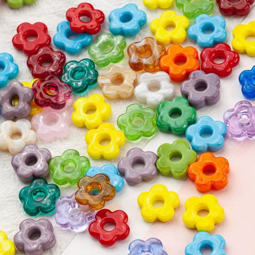 Lampwork Beads, Flower, DIY, more colors for choice, 16x4mm, 2PCs/Bag, Sold By Bag