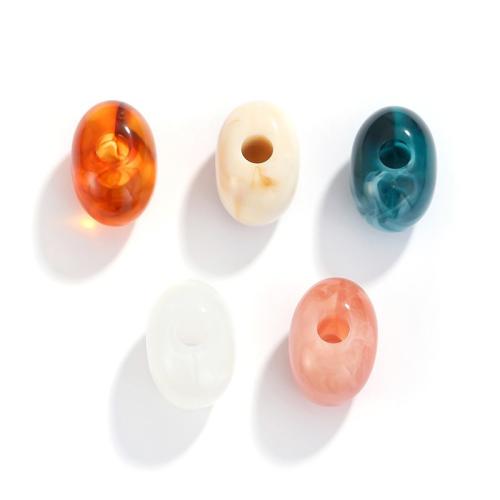 Acrylic Jewelry Beads, DIY, more colors for choice, 14x22mm, Approx 210PCs/Bag, Sold By Bag