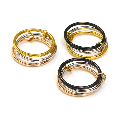 Stainless Steel Finger Ring, 304 Stainless Steel, Vacuum Ion Plating, different size for choice & for woman, more colors for choice, Sold By PC