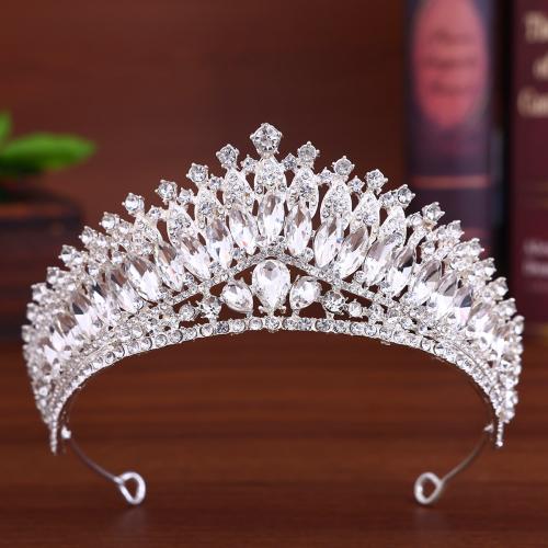 Bridal Tiaras, Tibetan Style, plated, for woman & with rhinestone, 120x45mm, Sold By PC