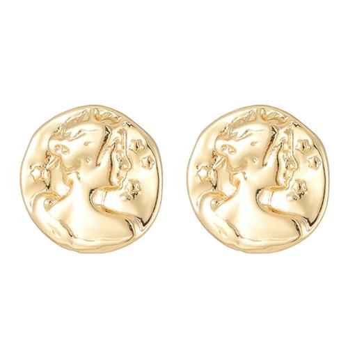 Brass Stud Earring, plated, fashion jewelry & for woman, more colors for choice, nickel, lead & cadmium free, 13.70x13.90mm, Sold By Pair