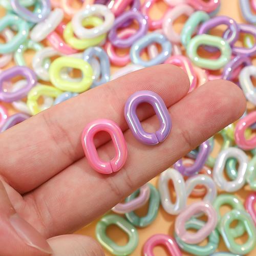 Acrylic Linking Ring, DIY, more colors for choice, 19x14mm, 100PCs/Bag, Sold By Bag