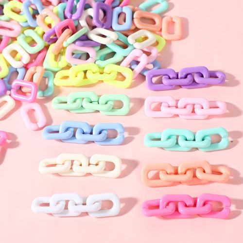 Acrylic Linking Ring, DIY, more colors for choice, 17x25mm, 100PCs/Bag, Sold By Bag