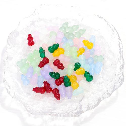 Abalorios de Cristal, Vidrio, Calabaza, Bricolaje, más colores para la opción, 9x15mm, aproximado 56PCs/Sarta, 10Strandsfilamento/Bolsa, Vendido por Sarta